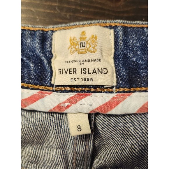 River Island Lowrise Denim Jeans Sz 4, Straight from the UK! - Picture 5 of 14